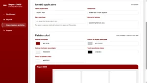 Report per poste private | Personalizzazione grafica di Report 3000