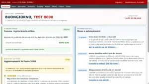 Dashboard del software gestionale Posta 3000